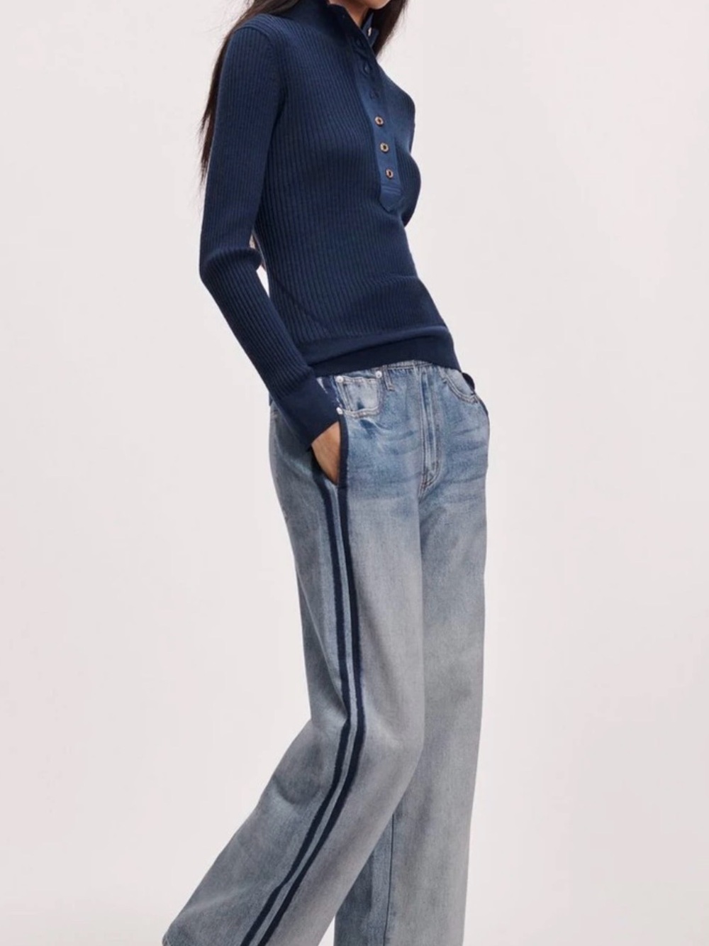 NWT MIRAMAR TERRY WIDE TRACK PANT, small